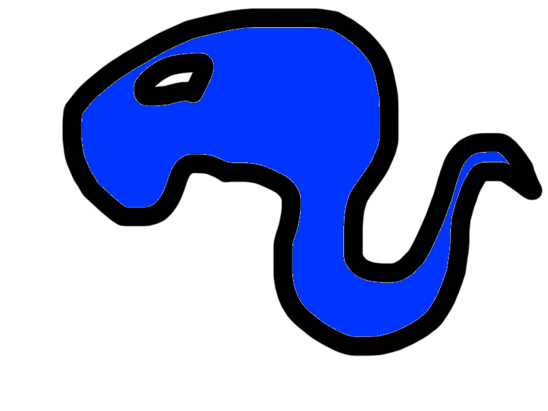 Pythonのへびの絵